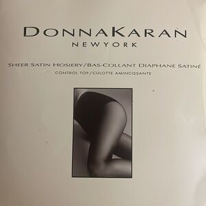 NWT Donna Karan Sheer Satin Hosiery Control Top Medium color Marble